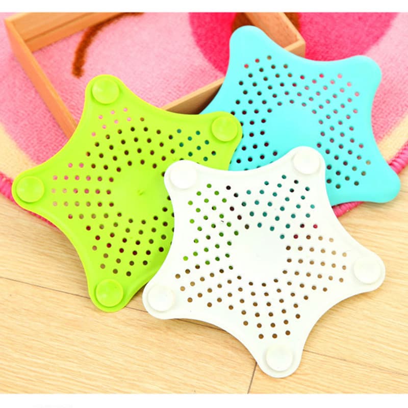 Set 3 Filtros Desagüe Forma Estrella de Mar para Cocina y Baño