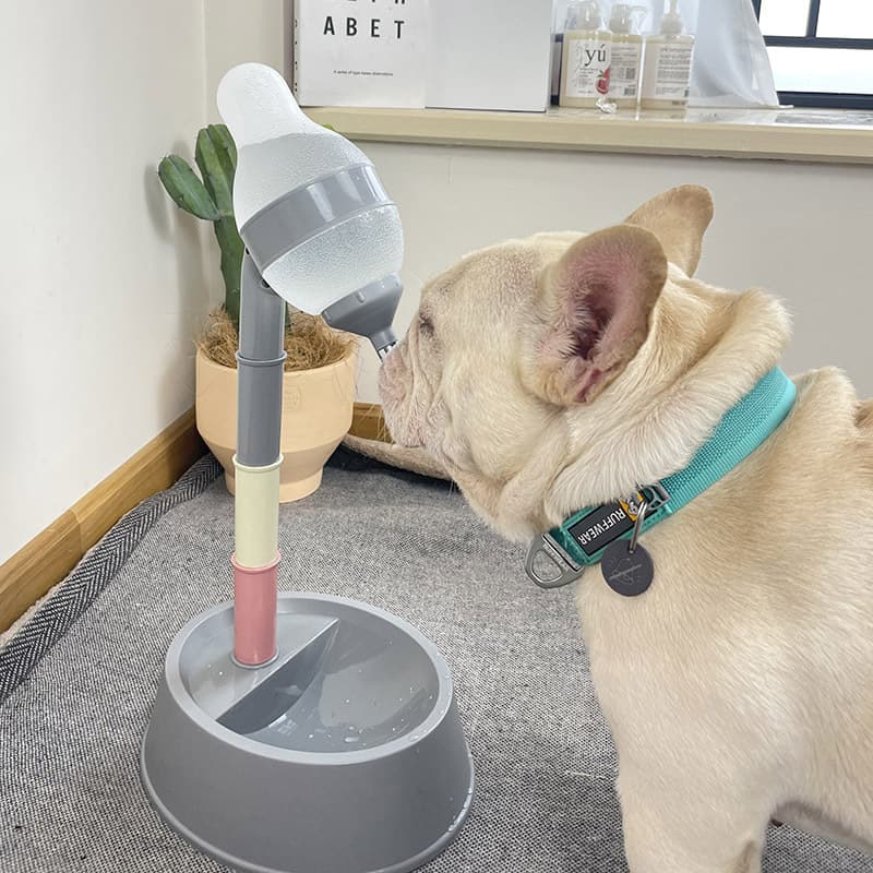 Dispensador Automático de Agua para Mascotas con Comedero
