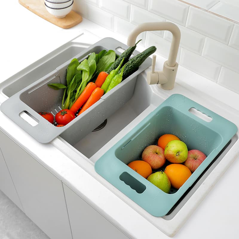 Estantería Retráctil para Fregadero de Cocina