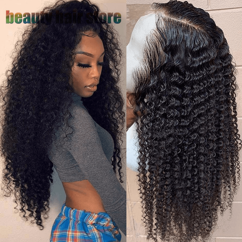 Peluca Frontal de Encaje Cabello Rizado Brazileño