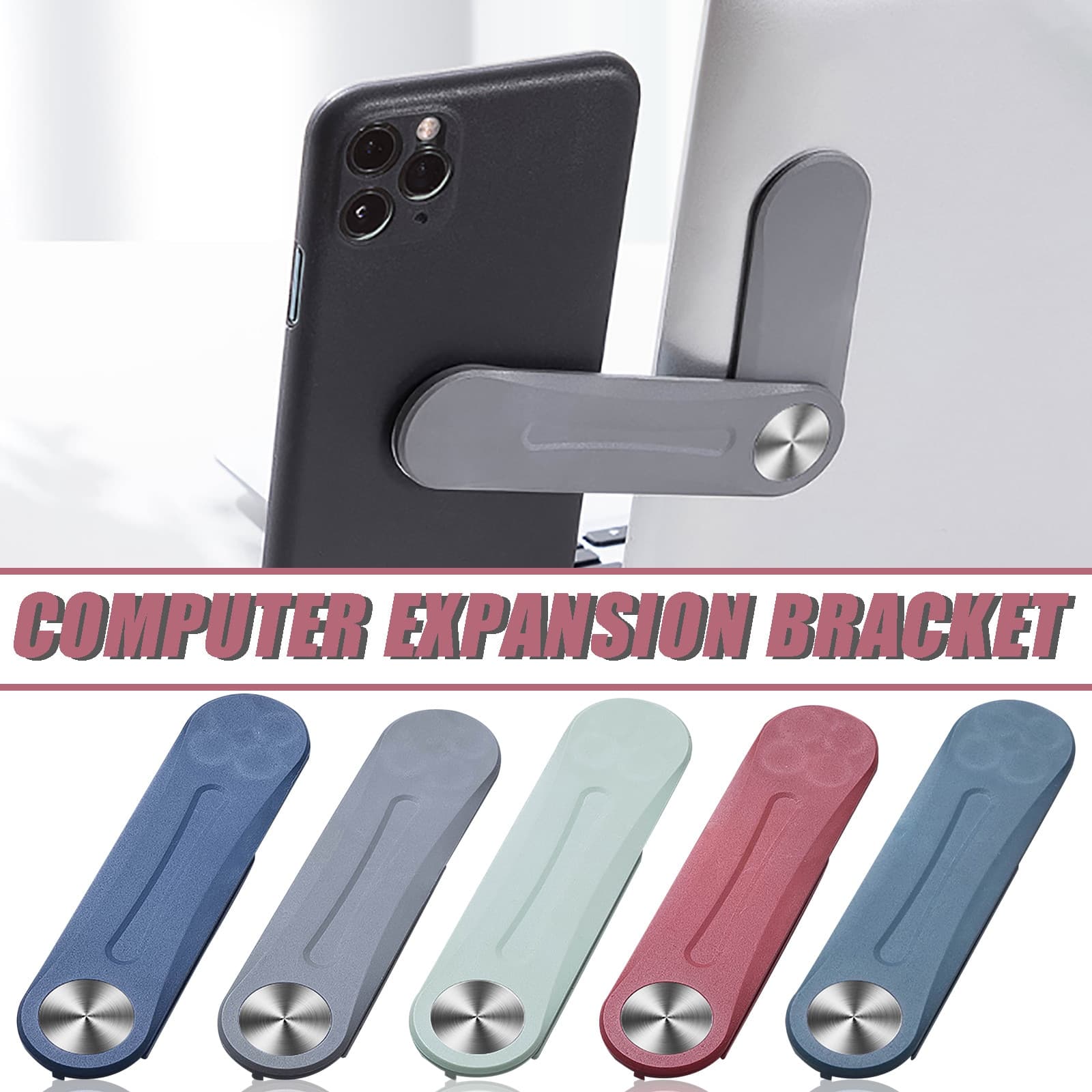 Soporte expansible portátil para móvil y laptop