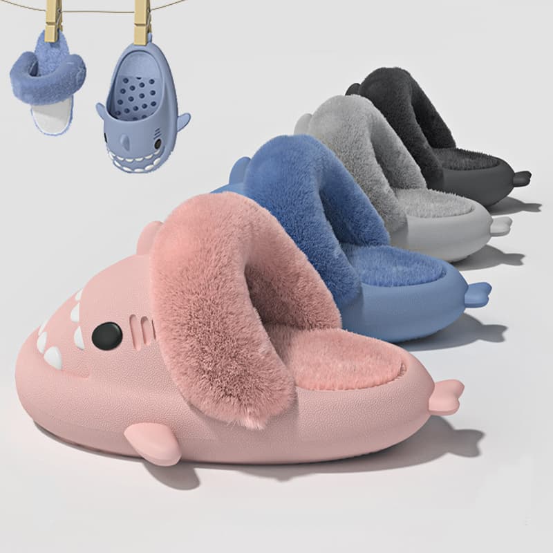 Pantuflas Tiburón Invierno Mujer Desmontables
