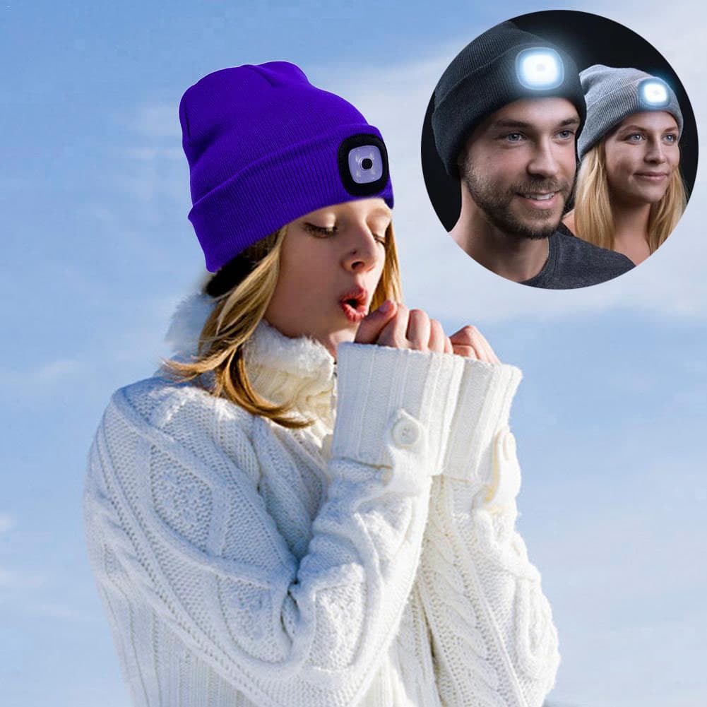 Gorro de Punto LED con Luz Brillante