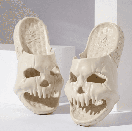 Zapatillas Cráneo Diseño Halloween Divertidas