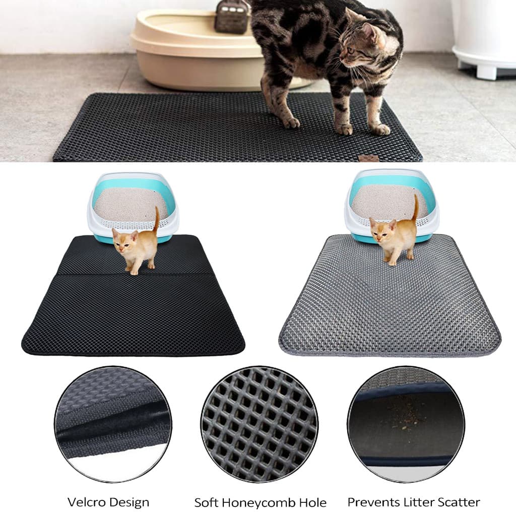 Tapete Arenero Impermeable de Doble Capa para Gatos