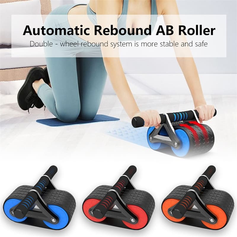 Rueda Abdominal Doble con Rebote Automático