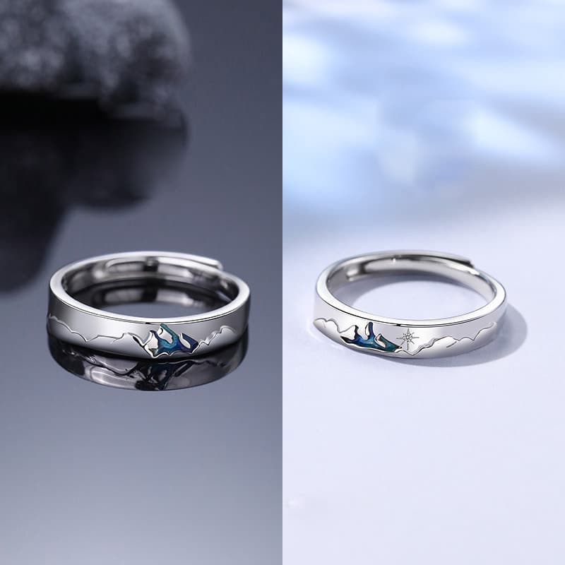 Anillo de Pareja Twilight Plata para Hombre y Mujer