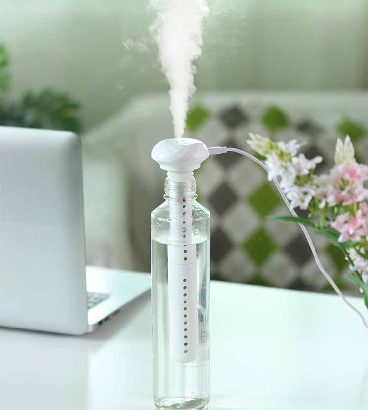 Humidificador Ultrasónico USB con Luz LED y Difusor de Aromas