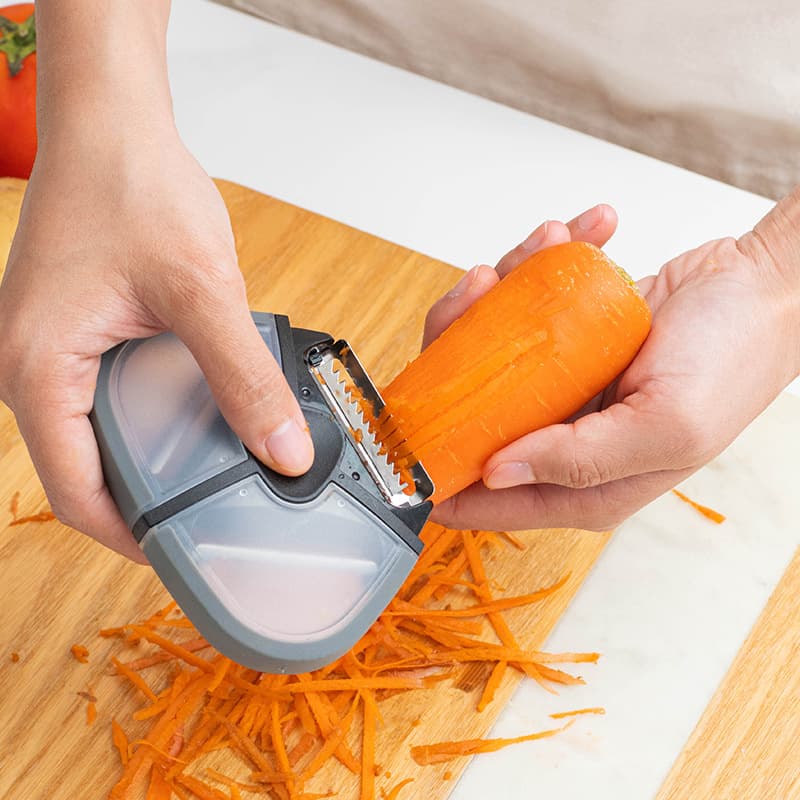 Cuchillo multiusos 3 en 1: pelador de frutas y verduras