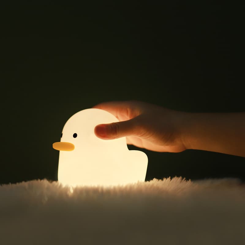 Lámpara LED Pato Silicona USB - Luz Nocturna Infantil