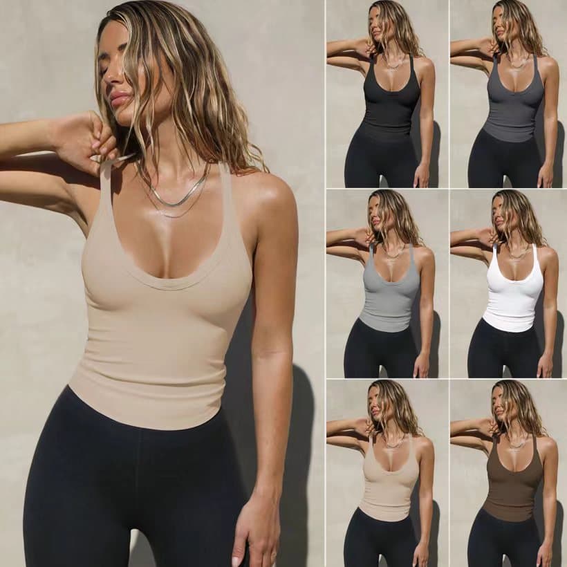 Chaleco Tricotado Ajustado para Mujer