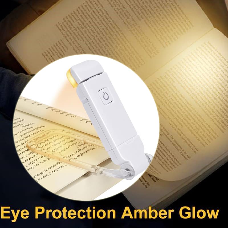 Lámpara LED USB Recargable para Lectura con Clip Ajustable