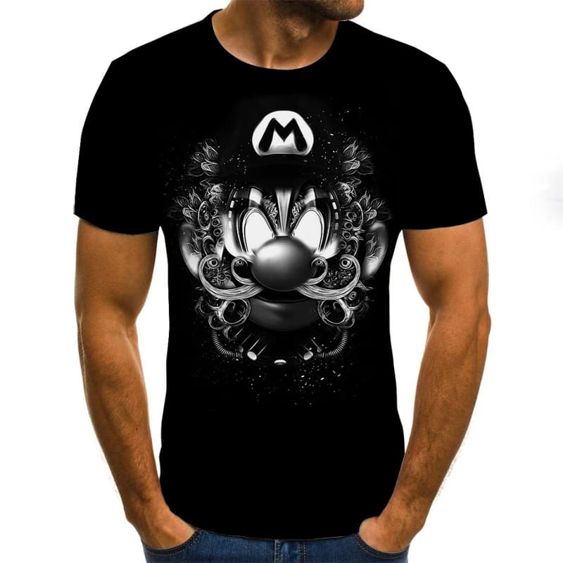Camiseta 3D Calavera Horror Unisex