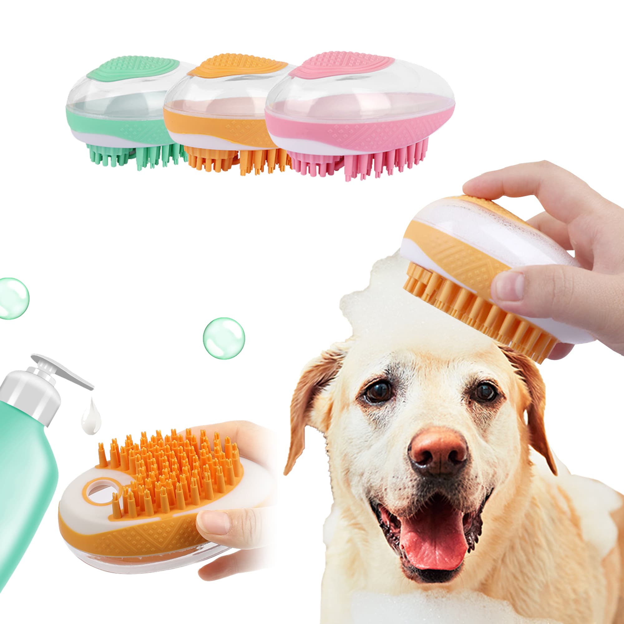 Cepillo SPA para Mascotas 2 en 1 con Masaje