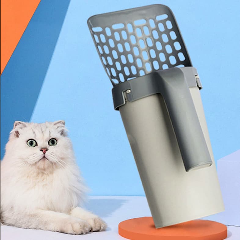 Juego Pala Arenero Gato con Caja Almacenaje Integrada