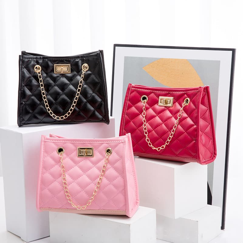 Bolso de Hombro Mini Acolchado Geométrico para Mujer