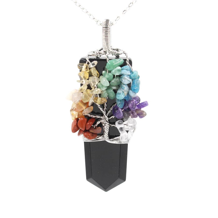 Collar Colgante Árbol de la Vida con Cristal