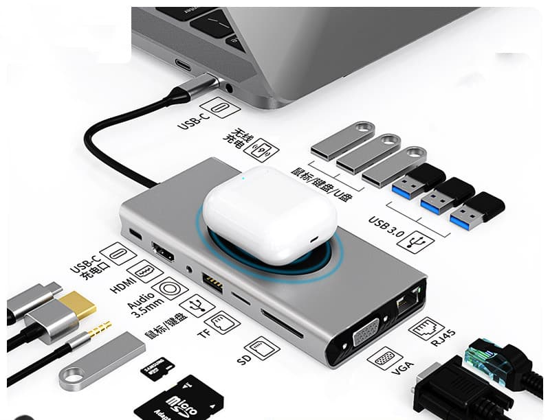 Hub Multipuerto HDMI Docking Station para Portátil