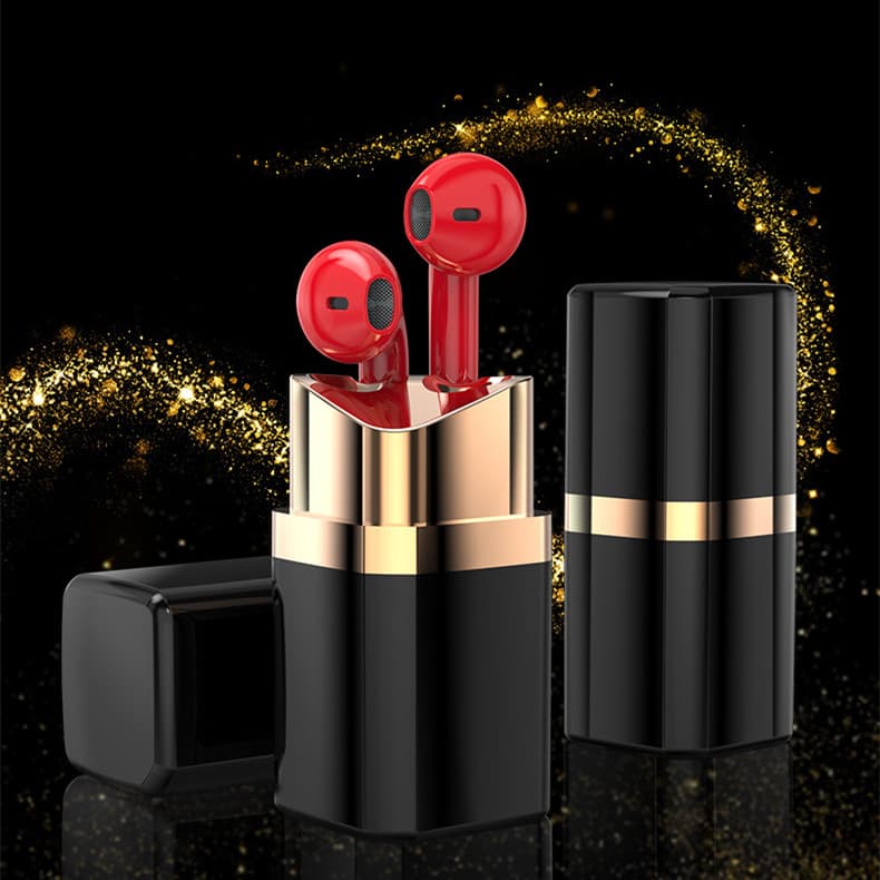 Auriculares Bluetooth con Diseño de Pintalabios