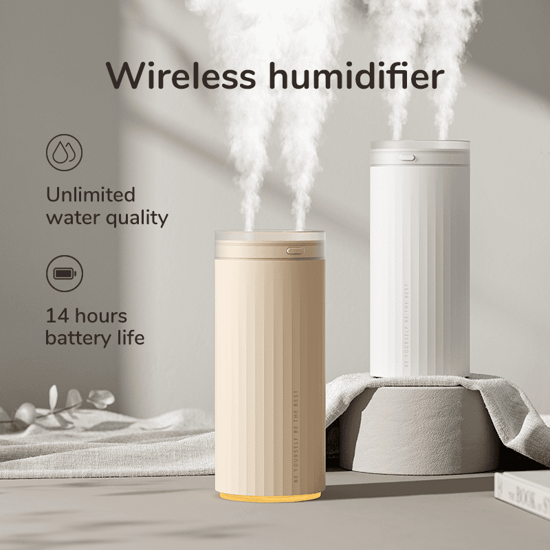 Humidificador de Escritorio 500ml con Luz Nocturna