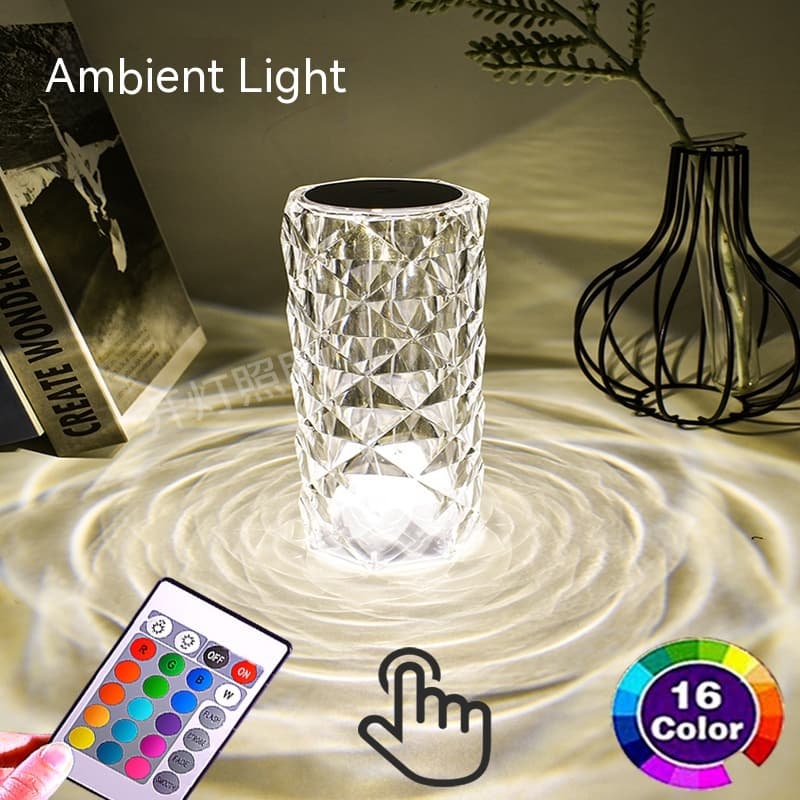 Lámpara LED Atmoférica Crystal Rose