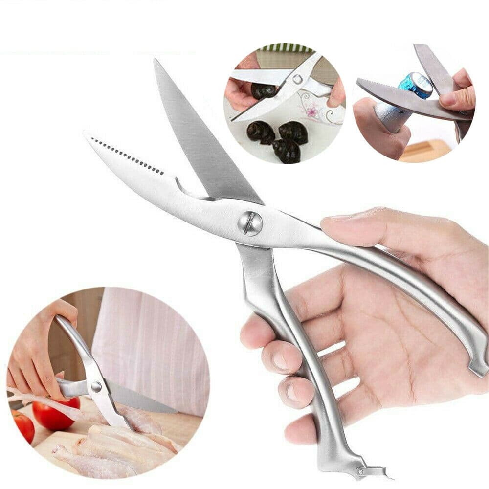 Tijeras de Cocina en Acero Inoxidable para Aves y Pescado