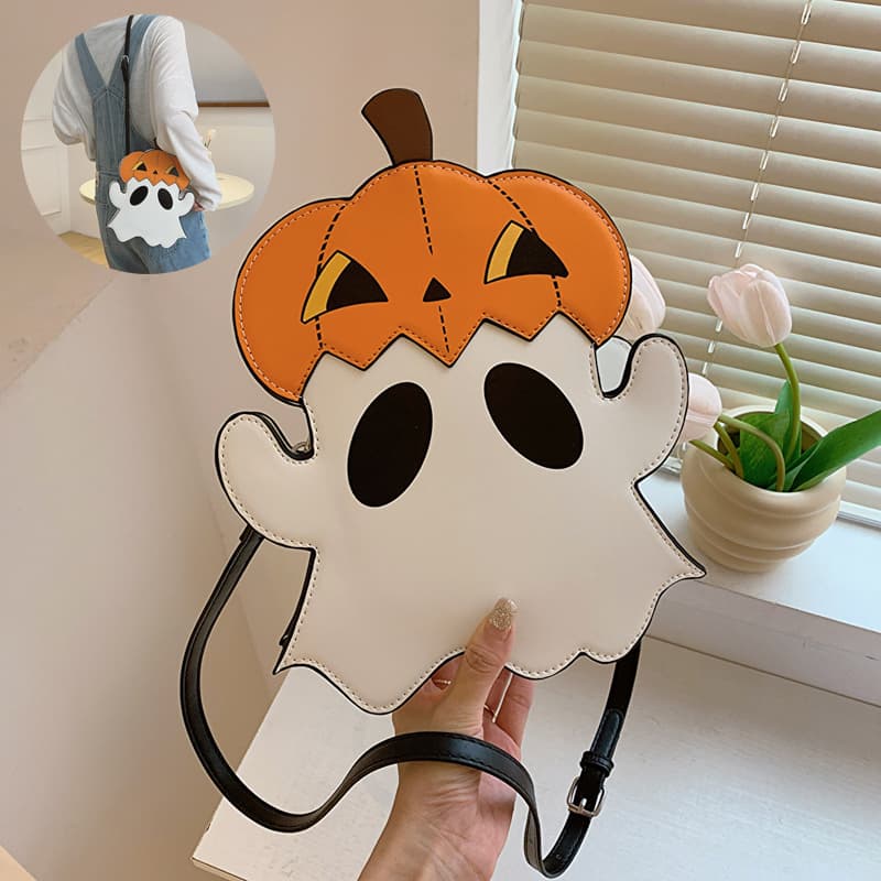Bolso de Hombro Halloween Calabaza 3D Diseño Fantasma