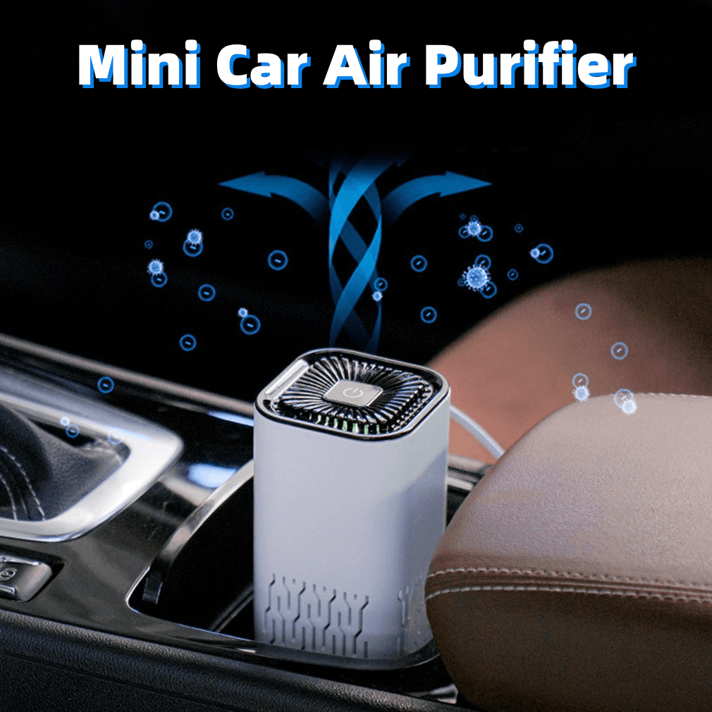Purificador de Aire Portátil para Coche y Hogar con Generador de Iones Negativos