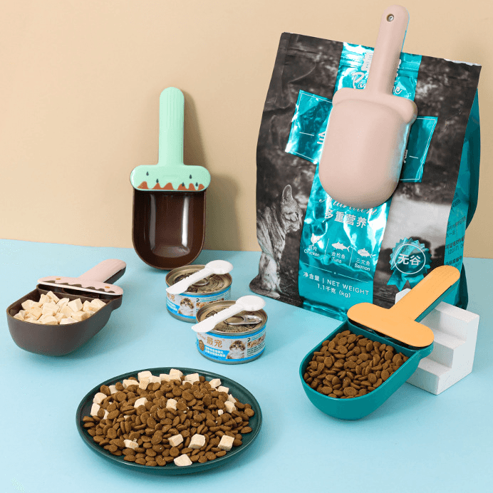 Cuchara de Alimentación Mascotas con Bolsa Snack