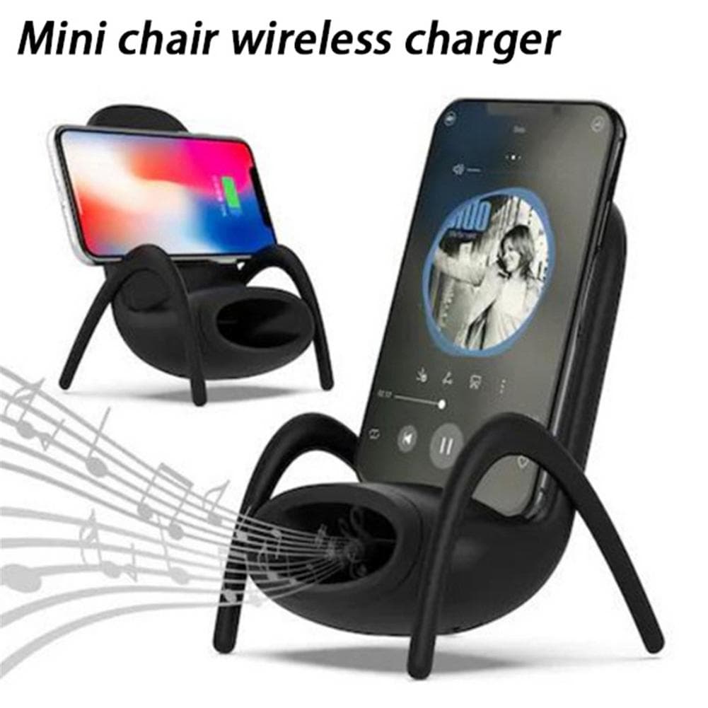 Silla Portátil Mini con Cargador Inalámbrico 10W