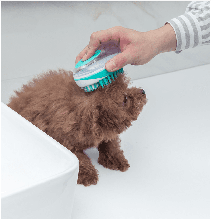 Cepillo de Baño y Masaje para Perros y Gatos