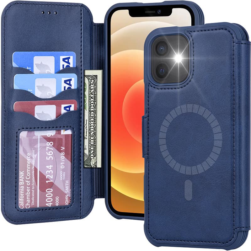 Funda Teléfono Magnética Tipo Cartera con Tarjetero