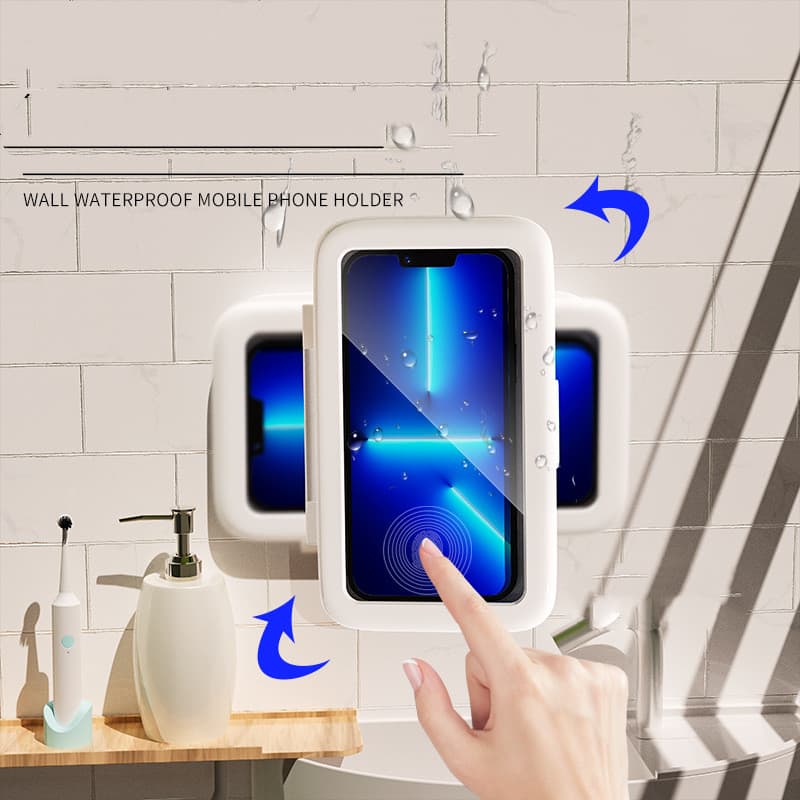 Soporte Impermeable para Móvil de Baño y Cocina
