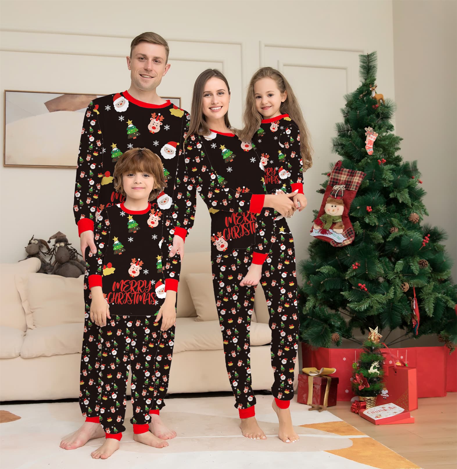 Pijama Navidad Familiar Conjunto Coordinado