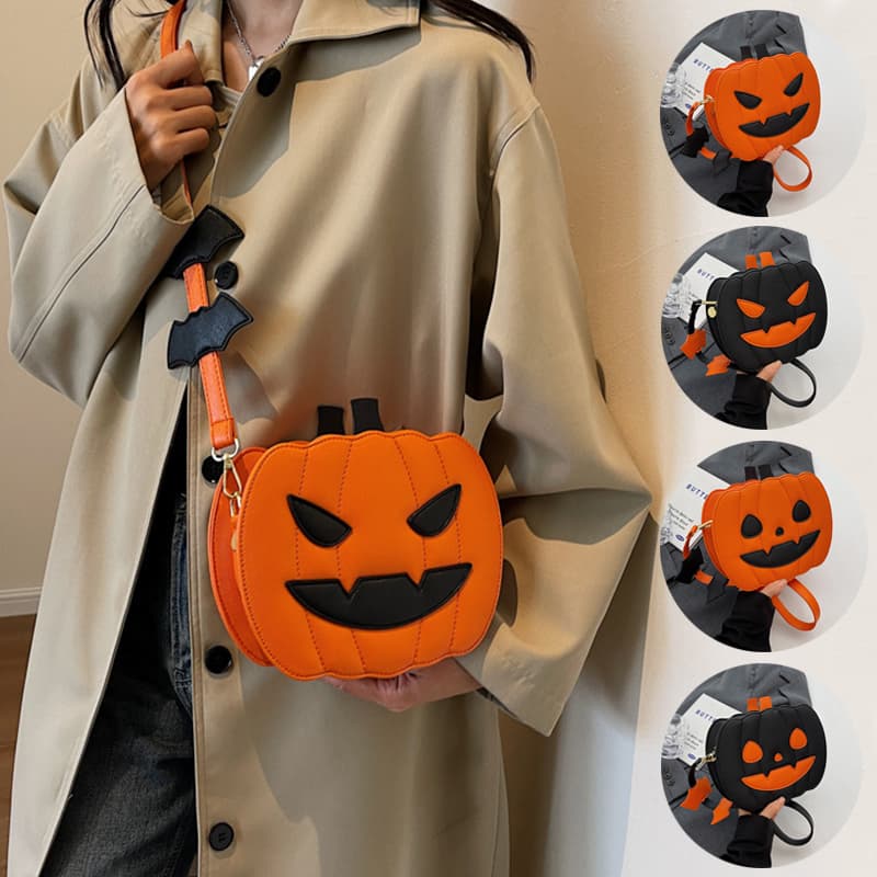 Bolso Bandolera Calabaza Halloween Cartoon Murciélago