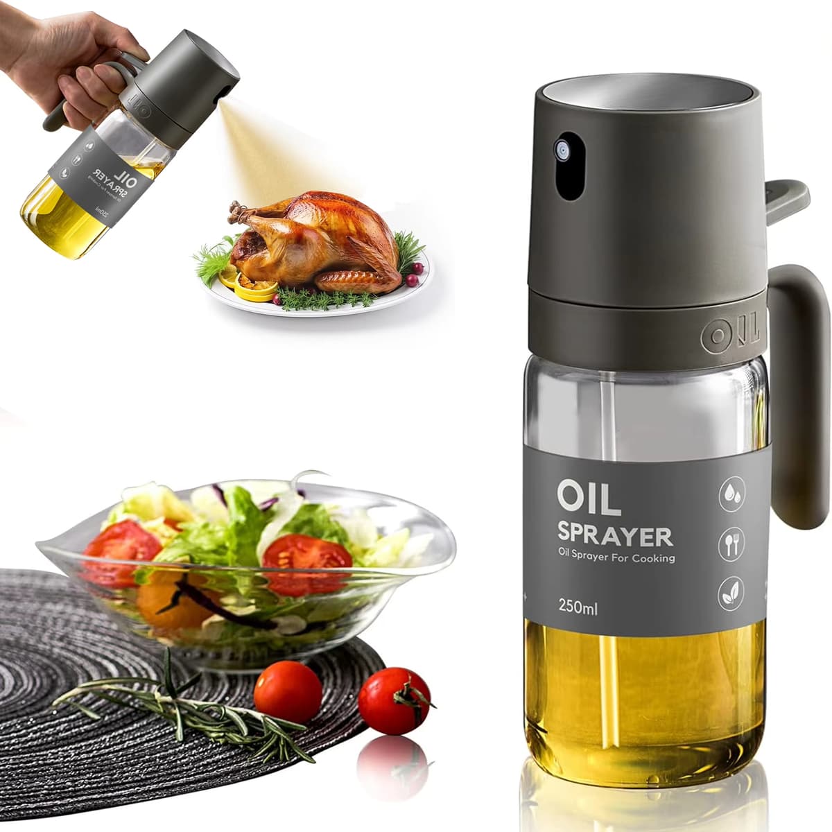 Pulverizador de Aceite en Cristal para Cocina