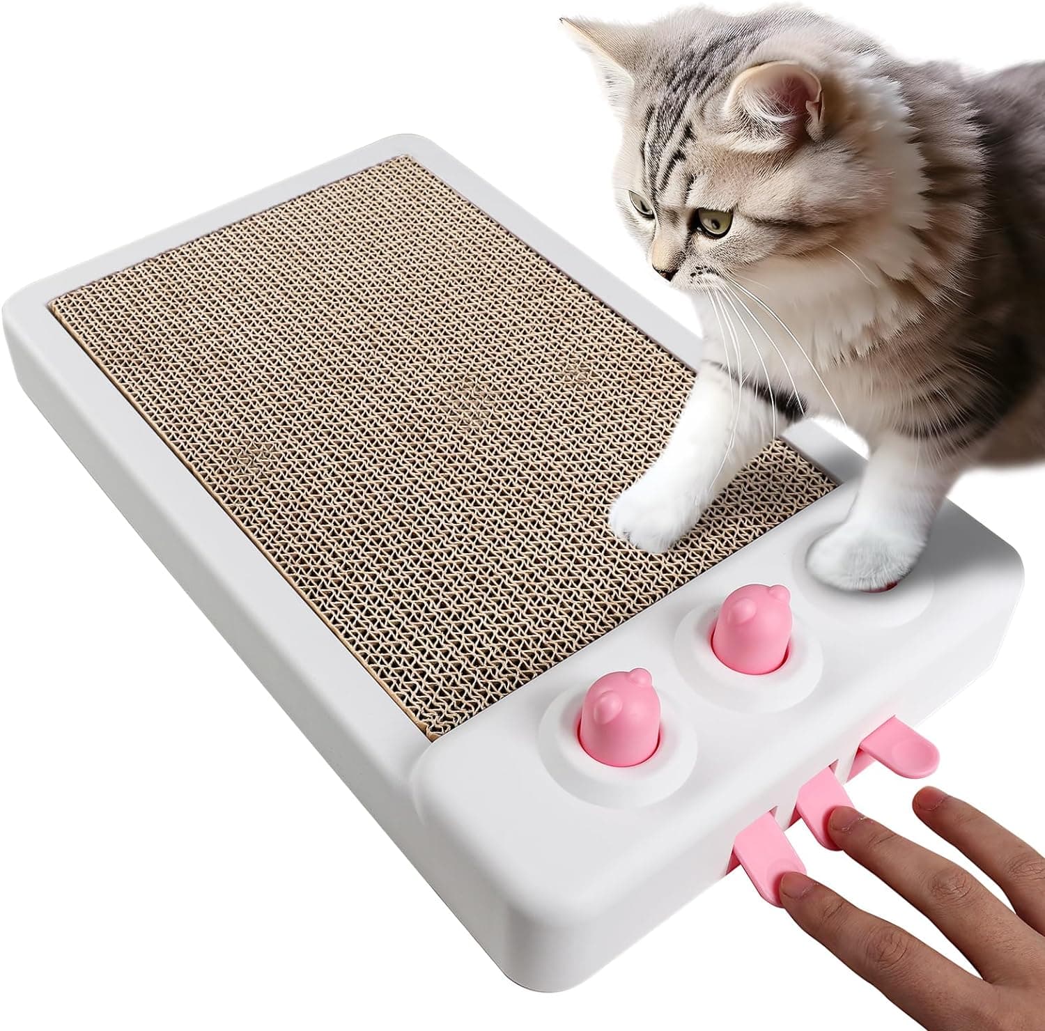 Juguete Interactivo Rascador para Gatos - Whack A Mole