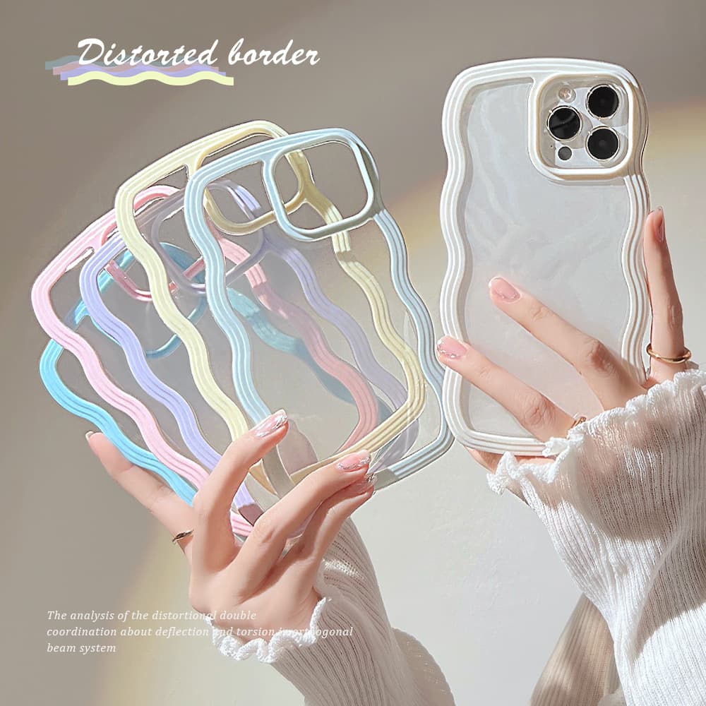 Funda Móvil Wave Border Colores Caramelo