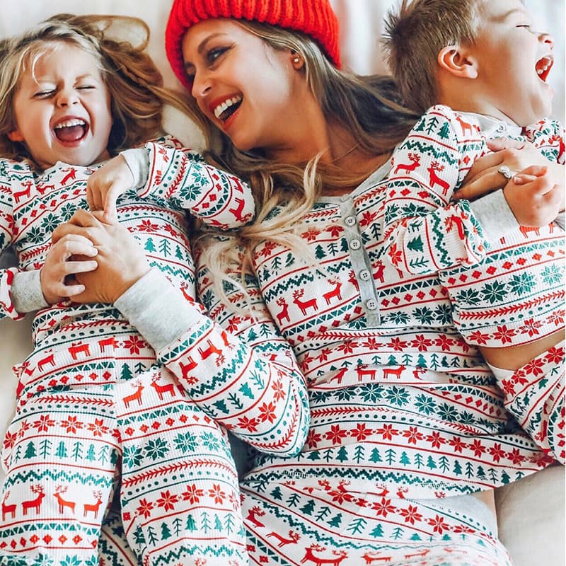 Pijamas Navidad Familia a Juego - Papá, Mamá e Hijos