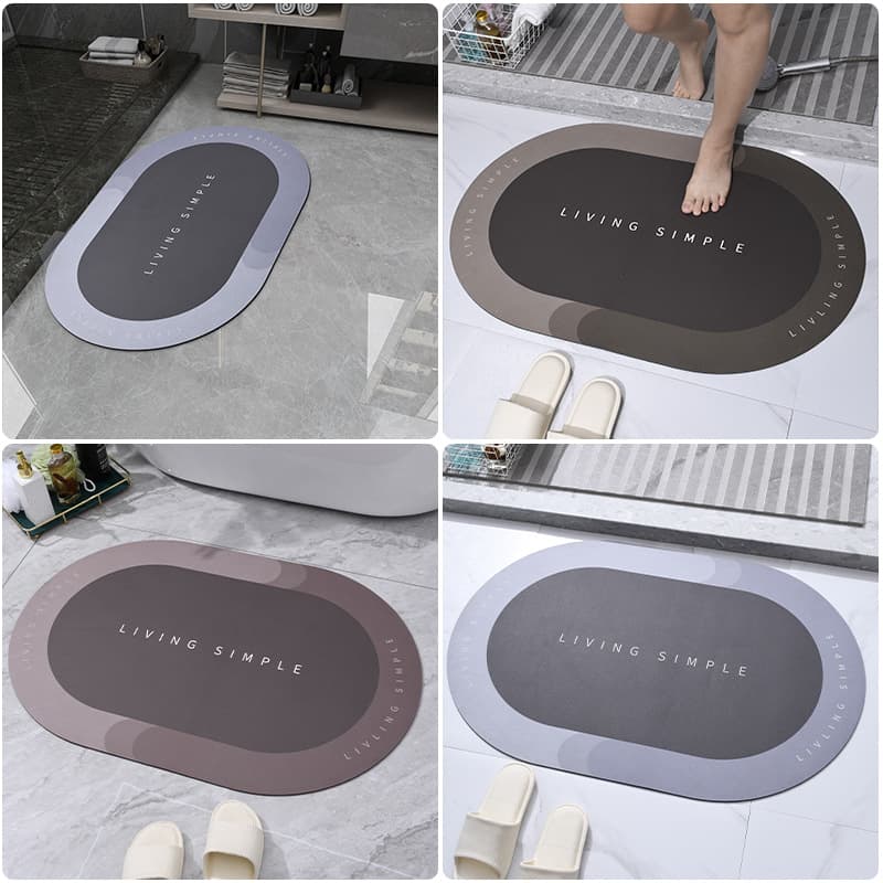 Tapete de Baño Antideslizante Súper Absorbente