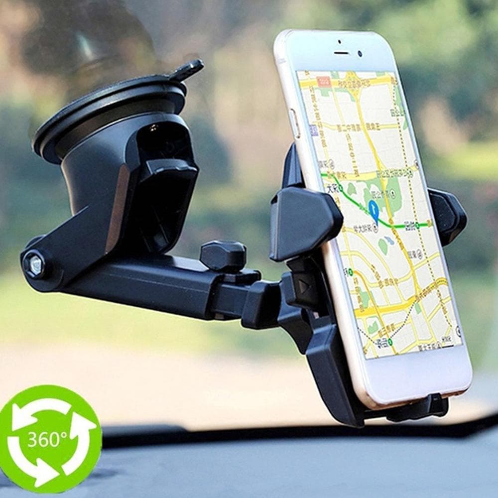 Soporte Universal para Móvil de Coche con Ventosa