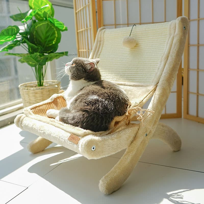 Sofá Cama para Gatos con Respaldo
