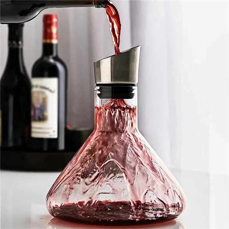 Decantador de Vino Iceberg Waterfall Rojo