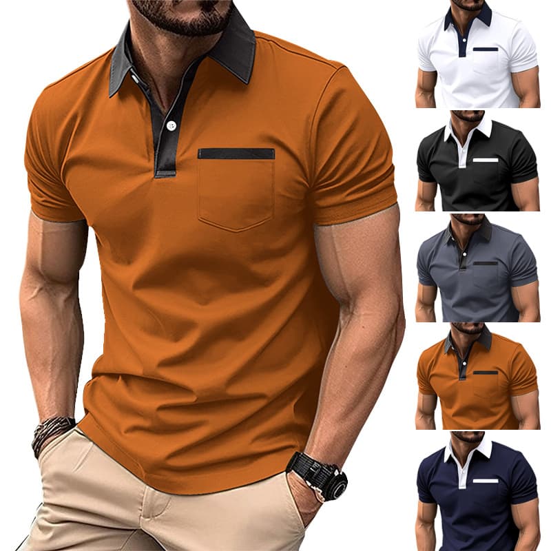 Polo Slim Fit de Manga Corta para Hombre