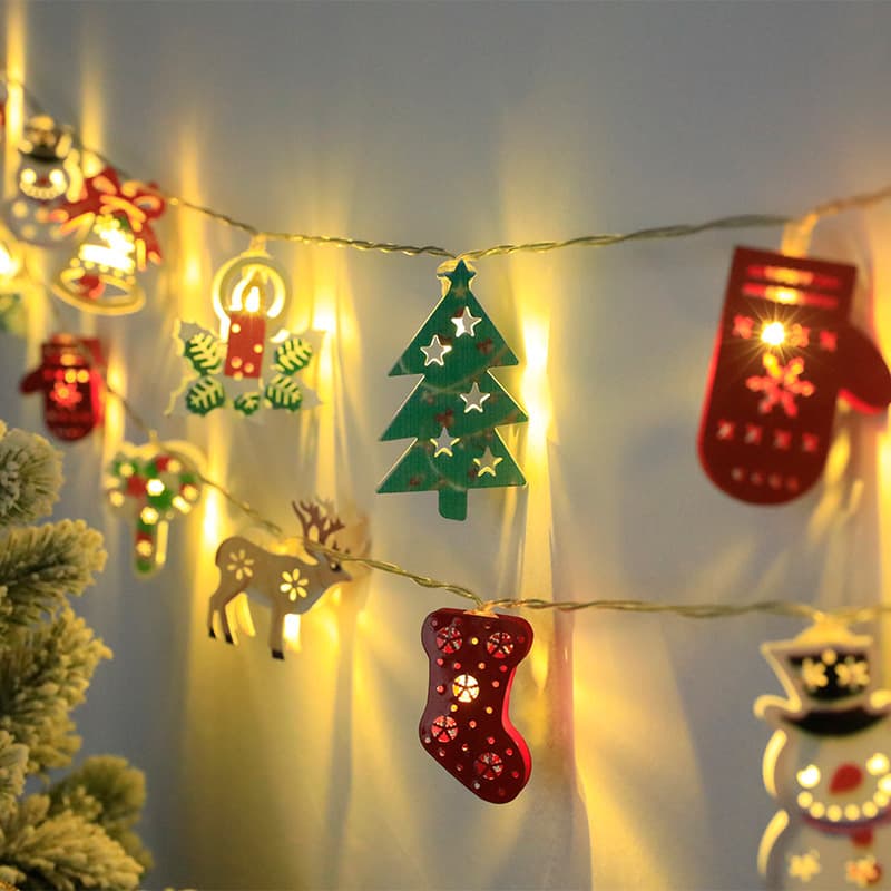 Guirnalda LED Navidad Papá Noel Reno Muñeco Nieve