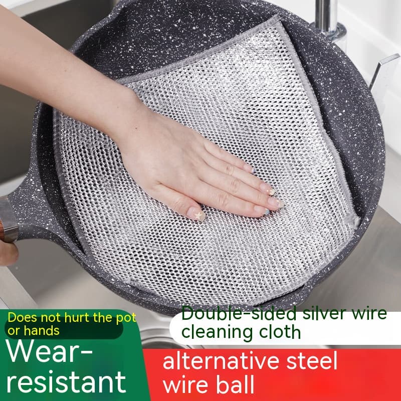Paño de Cocina con Bola de Acero para Limpiar