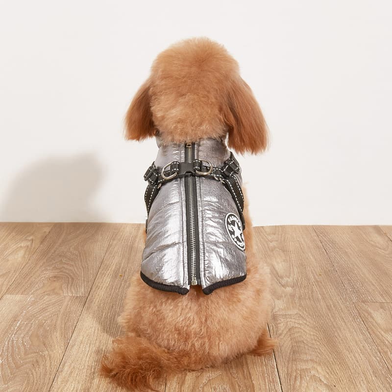 Abrigo Térmico para Perro con Forro Polar y Reflectante