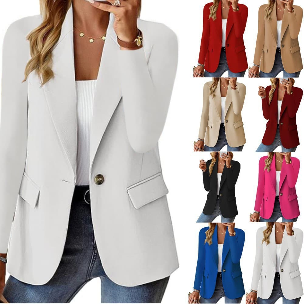 Blazer Casual Mujer con Solapas