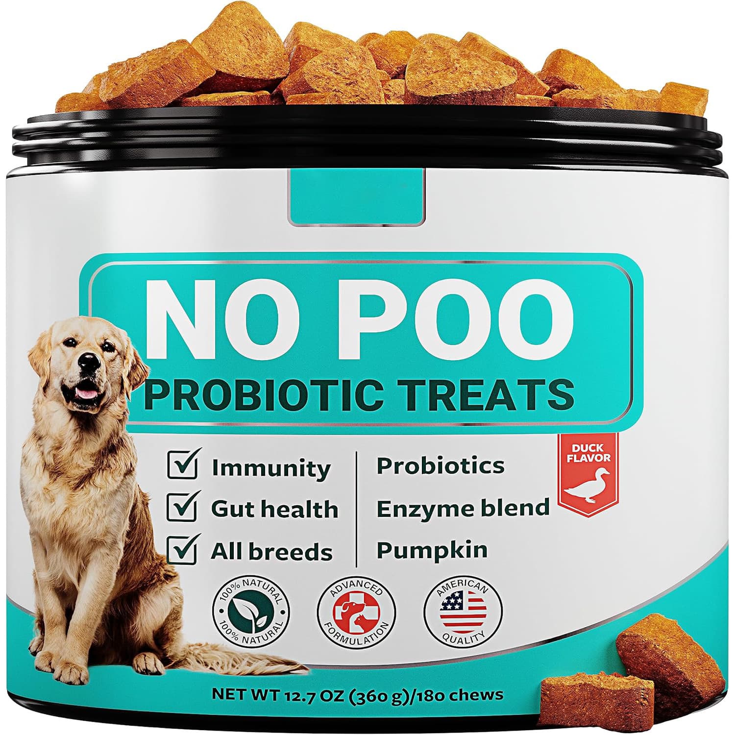 Tabletas Probióticas Masticables para Intestino de Mascotas