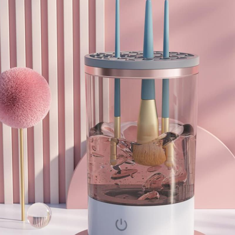 Limpiador eléctrico automático de brochas de maquillaje